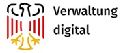 Logotipo da Verwaltung Digital - plataforma digital da Alemanha com explicação sobre a Licença §34c GewO